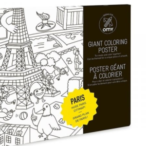 Poster géant en papier à colorier - PARIS