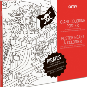 Poster à colorier Géant Pirates Omy
