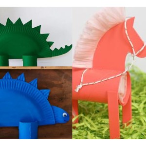 Dinosaure et licorne